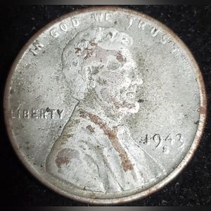 Vintage 1943 Steel Wheat Penny